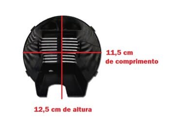 CAPACETE DO MOTOR P/VENTILADOR VENTISOL 50CM TURBO 6PAS PRETO - CAPA PLÁSTICA 0333 VENTILADOR DE MESA E COLUNA