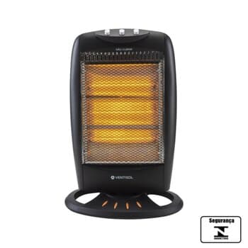 AQUECEDOR ELETRICO PORTATIL AH-02 220V VENTISOL HALOGENO 0400W-0800W-1200WATTS - AQUECEDOR DE AMBIENTES C/3 TUBOS LUZ HALOGENAS - (OCP-0040SGS)