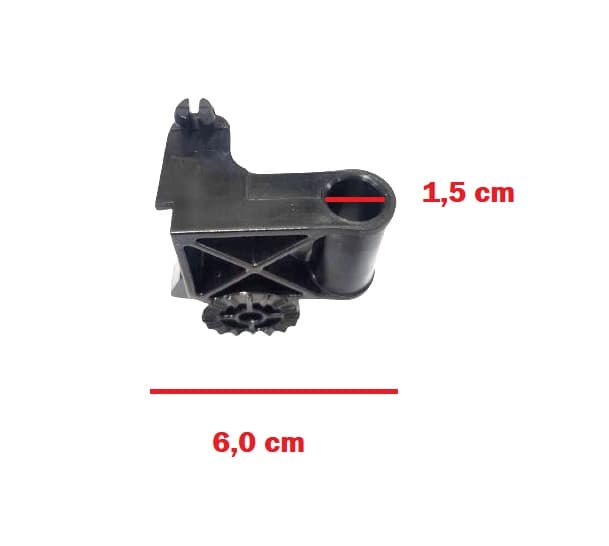 MECANISMO DO OSCILANTE BUCHA SUPORTE DO MOTOR VENTILADOR DOMINA 50/60CM COR PRETA - ENCAIXE PINO 14,0MM - foto 1 de 4
