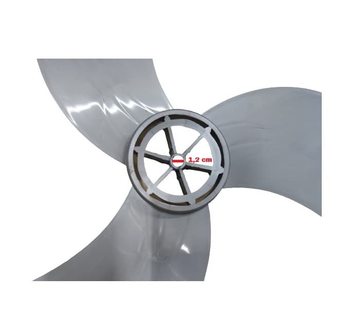 HELICE DE 70CM P/VENTILADOR VENTISOL POWER 70 MX 3PAS E12MM CINZA/PRATA PRD C/T.TRASEIRA FIXAR C/PORCA ROSCA ESQUERDA - foto 1 de 3