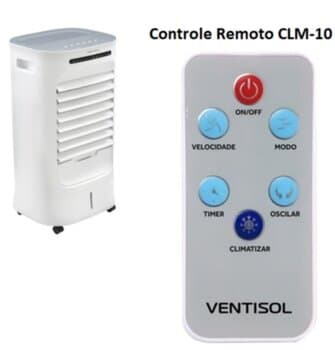 MóDULO TRANSMISSOR DO CONTROLE REMOTO P/CLIMATIZADOR VENTISOL CLM10 110/220VOLTS *APENAS O MóDULO TRANSMISSOR/MANUAL*