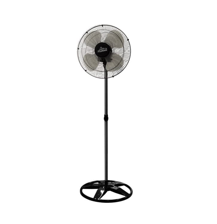 VENTILADOR DE COLUNA 050CM VENTI-DELTA PREMIUM OSCILANTE BIV-170W G/MT COR PRETA HEL-4PAS CHAVE 3-VELOCIDADES