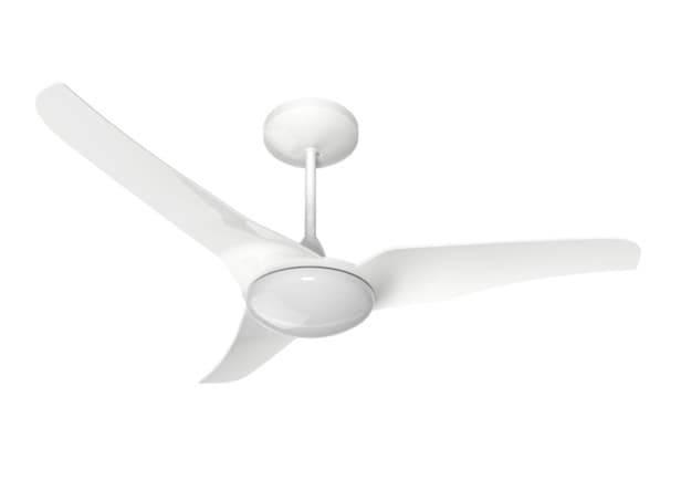 VENTILADOR DE TETO ALISEU SLIM 110V06,0UF 130W BRANCO LUM.LED12W 6000K LUZ BRANCA - CONTROLE REMOTO C/CAP.10UF - foto 1 de 4