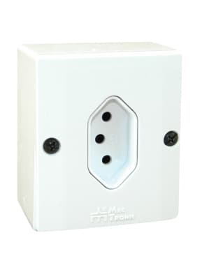 TOMADA SOBREPOR SISTEMA X 2P+T NBR 10A BRANCO - foto 1 de 1