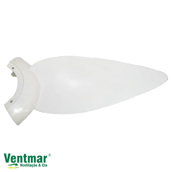 PÁ HÉLICE P/VENTILADOR DE TETO ALISEU NORMAL TRADICIONAL - PLÁSTICA BRANCA - C/ANEL - *VENDIDA P/UNIDADE - foto 1 de 3