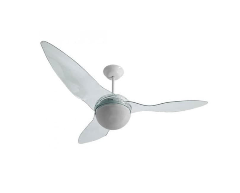 VENTILADOR DE TETO ALISEU TERRAL PLUS CRISTAL 110V150W LUMINARIA P/2-LAMP CV3V + CONTROLE REM C/BLUETOOTH *MAIOR VENTILACAO+SILENCIOSO *CONSUMO A* - foto 1 de 2