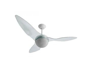 VENTILADOR DE TETO ALISEU TERRAL PLUS CRISTAL 110V150W LUMINARIA P/2-LAMP CV3V + CONTROLE REM C/BLUETOOTH *MAIOR VENTILACAO+SILENCIOSO *CONSUMO A*