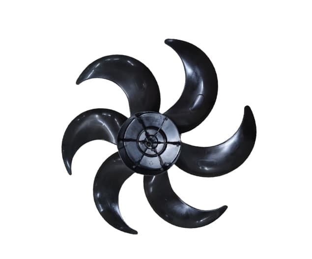 HÉLICE DE 40CM P/VENTILADOR MONDIAL 6P PRETA CENTRO BAIXO E08,0MM PRD C/T.TRAS - VT-CR-41-6, VT-CR-43-6, VT-41 E VT-RP-02 CIRCULADOR LUXOR LX-20BP - foto 1 de 2