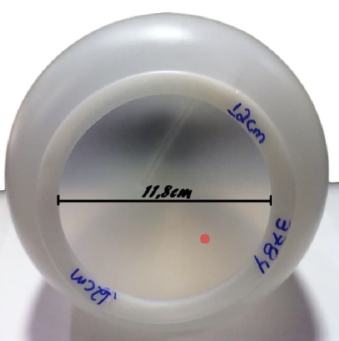 GLOBO CUPULA PLASTICA DA LUMINARIA VENTILADOR TRON BUZIOS - GLOBO BUZIOS MAX - ABERTURA INTERNA DA BOCA 11,8CM - ENCAIXE EXTERNO 12,0CM - foto 1 de 4