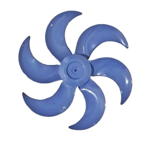 HELICE DE 40CM P/VENTILADOR MONDIAL 6P AZUL CENTRO ALTO E08,0MM PRD C/T.TRAS - LINE PREMIUM/ MAXI POWER V40/ MULTILASER HOME VL401 MULTI TURBO 40CM - foto 1 de 1