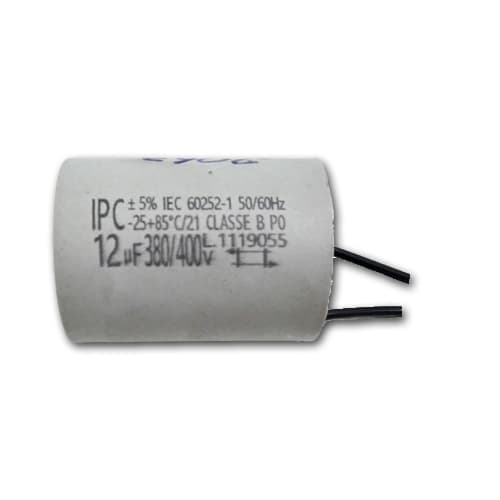 CAPACITOR 012,0UF 2FIOS RD 380VAC/400VAC - P/VENTILADOR DE TETO VENTISOL/ EXAUSTOR VENTISILVA E50M4/ LOREN SID 60CM BIV/ CLIMATIZADOR VENTISOL 2FIOS D - foto 1 de 1