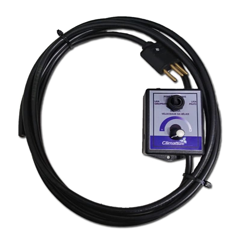 CHAVE COMANDO P/CLIMATIZADOR CLIMATTIZE EASY - FIX GIRO 110V-220vOLTS COMANDO DO CLIMATIZADOR EASY FIX GIRO C/CHICOTE ELÉTRICO - foto 1 de 2
