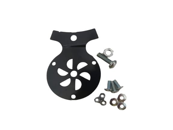 GARRA SUPORTE DE PÁ P/VENTILADOR DE TETO LOREN SID M1 M2 PRETO - KIT MONTAGEM P/3 PÁS - COM PARAFUSOS+PORCAS - foto 1 de 2