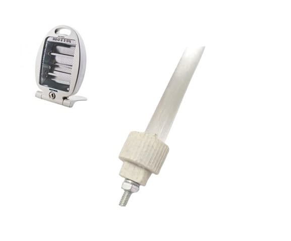 RESISTENCIA P/AQUECEDOR VENTISOL QUARTZO AQ-02 110V - LÂMPADA TUBO QUARTZO AQ02 400W ANTIGO C/PINO/PARAFUSO - *VENDIDA P/UNIDADE - foto 1 de 4