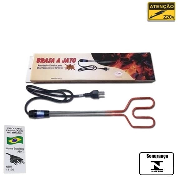 ACENDEDOR ELETRICO P/CHURRASQUEIRA DE CARVAO, LENHA E LAREIRAS 220VOLTS 450W