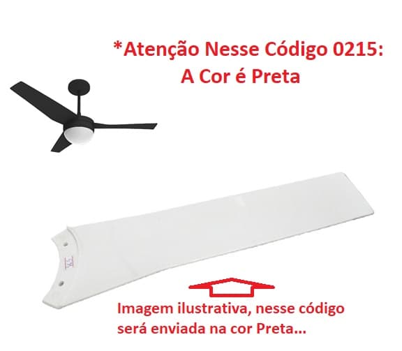 PÁ HÉLICE P/VENTILADOR DE TETO ALISEU JET COR PRETA - PÁ PLÁSTICA ALISEU JET - *VENDIDA P/UNIDADE - foto 1 de 1