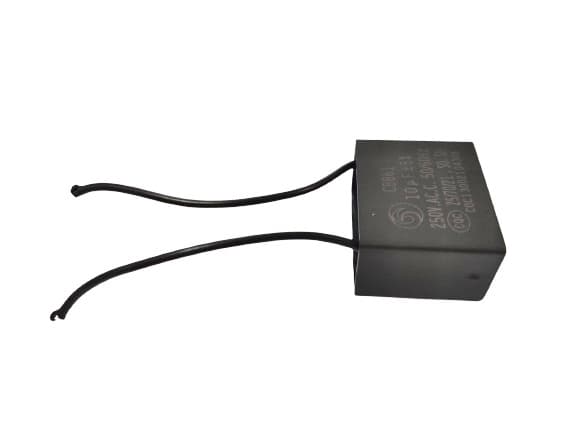 CAPACITOR 010,0UF 2FIOS QD 250VAC P/VENTILADOR DE TETO VENTISOL/ EXAUSTOR VENTISOL 50CM 110V/ EXAUSTOR IN-LINE EL200 110V - foto 1 de 2