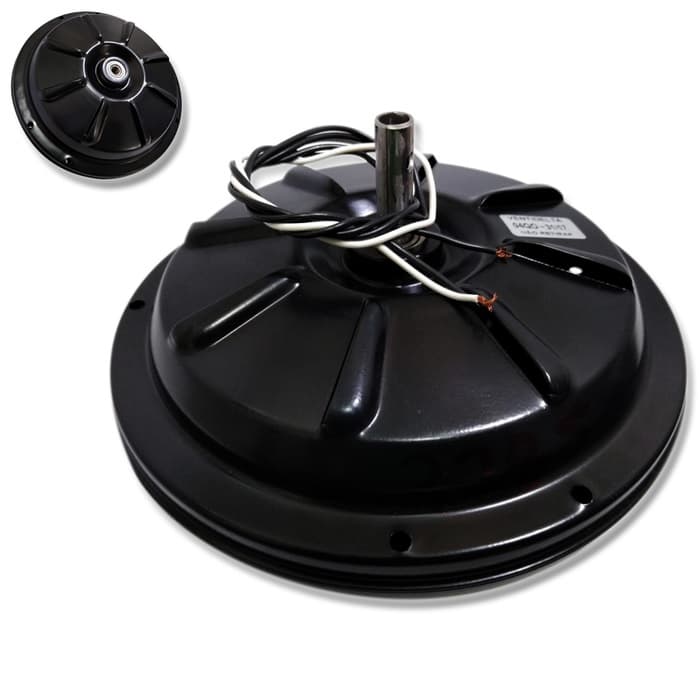 MOTOR P/VENTILADOR DE TETO VENTI-DELTA PLUS LIGHT 110V COR PRETA P/3PÁS - C/ROSCA P/LUMINÁRIA - USAR C/CAP.010,0UF (2 OU 3 FIOS) - foto 1 de 3