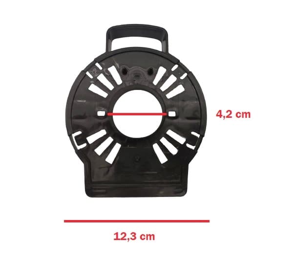 TAMPA DIANTEIRA DO VENTILADOR VENTISOL NEW NOTOS TURBO 6PAS - MONTA FACIL 30/40/50CM PLASTICA COR PRETA - ANEL FRONTAL 0143 PLAST PR - foto 1 de 5