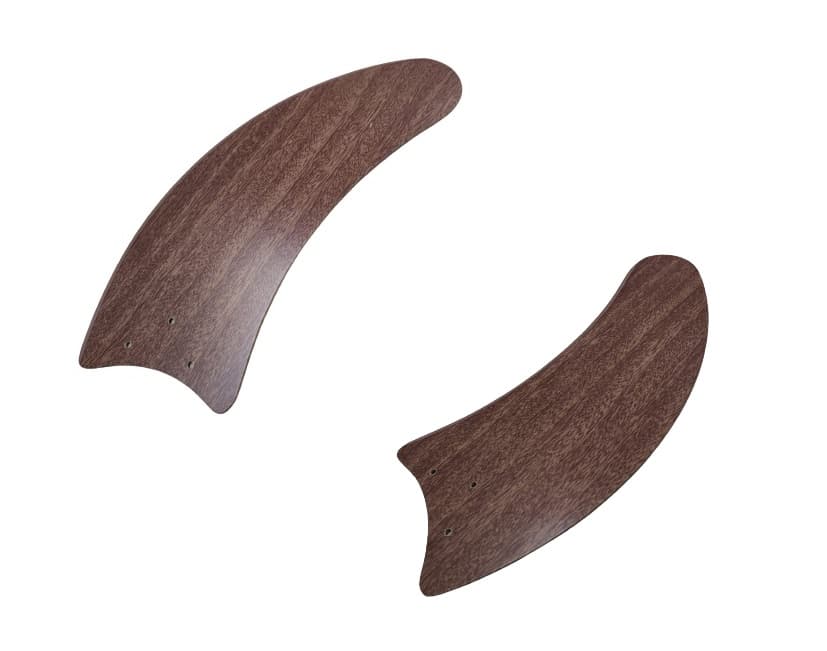 PÁ HÉLICE P/VENTILADOR DE TETO VENTI-DELTA LIGHT VENTUS - FACÃO MDF COR MOGNO 3FUROS GARRA MENOR - *VENDIDA P/UNIDADE - foto 1 de 3