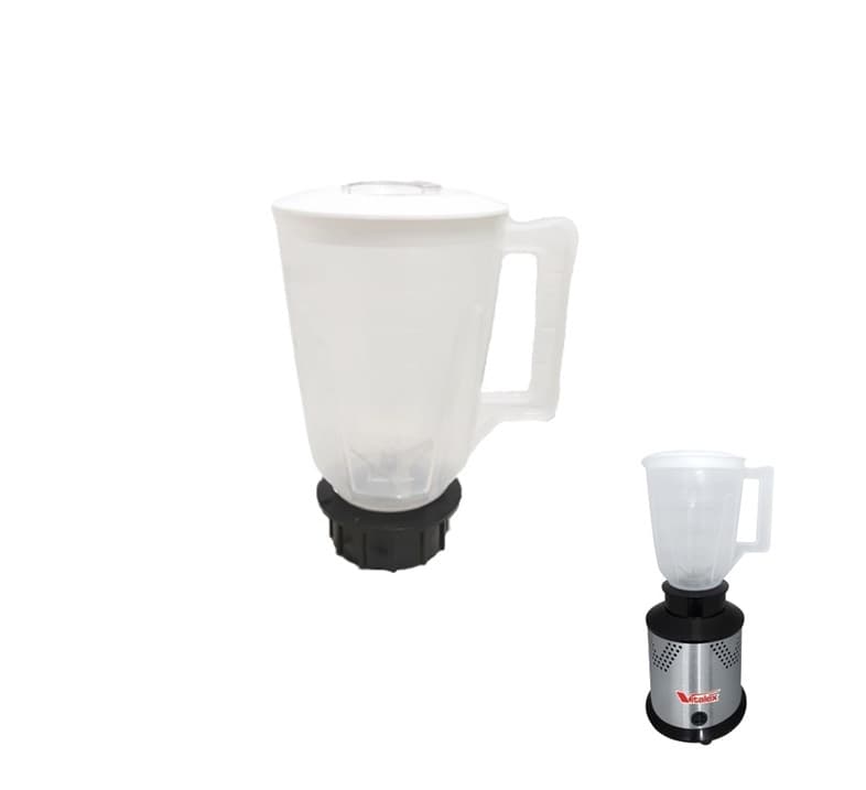COPO P/LIQUIDIFICADOR VITALEX 1,5LT AR-ALTA ROTACAO 3A GERACAO - SERVE P/ARNO COMUM - C/TAMPA C/MANCAL C/LAMINAS + SEM AMORTECEDOR DE PARTIDA
