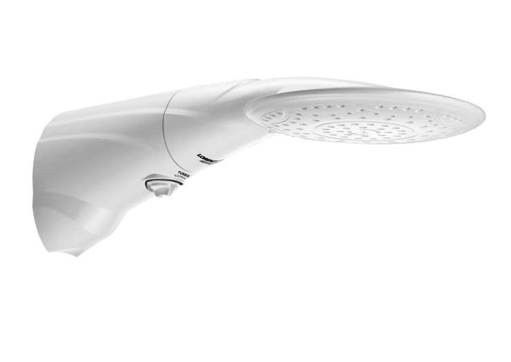 CHUVEIRO DUCHA LORENZETTI ADVANCED ELETRÔNICA TURBO 110V 5500W - PRESSURIZADA E HASTE REGULADORA DE TEMPERATURA - foto 1 de 6