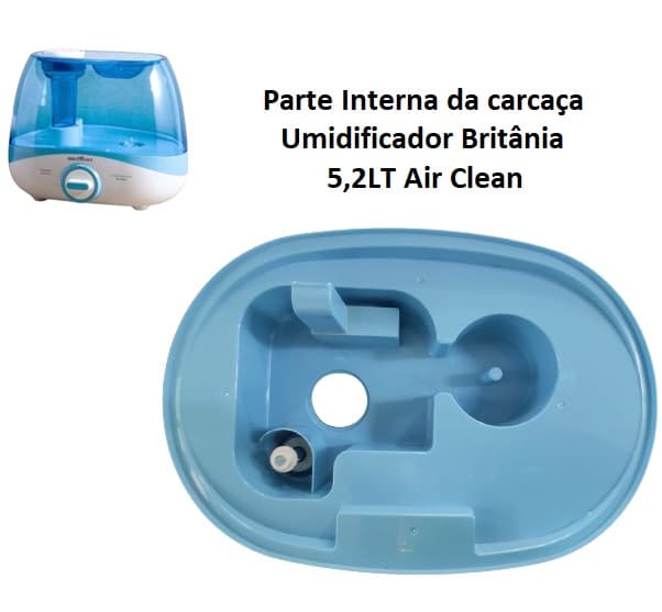 BASE SUPORTE DO RESERVATÓRIO UMIDIFICADOR BRITANIA 5,2LT AIR CLEAN - COR AZUL - *SALDÃO USADA - foto 1 de 2