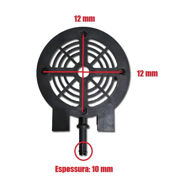 TAMPA DIANTEIRA DO MOTOR VENTILADOR VENTNEW 50/60CM - TAMPA DO MOTOR VENTILADOR 50/60CM VENT NEW VENTINEW - ENCAIXE P/ROL 6000ZZ - foto 1 de 3