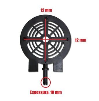 TAMPA DIANTEIRA DO MOTOR VENTILADOR VENTNEW 50/60CM - TAMPA DO MOTOR VENTILADOR 50/60CM VENT NEW VENTINEW - ENCAIXE P/ROL 6000ZZ
