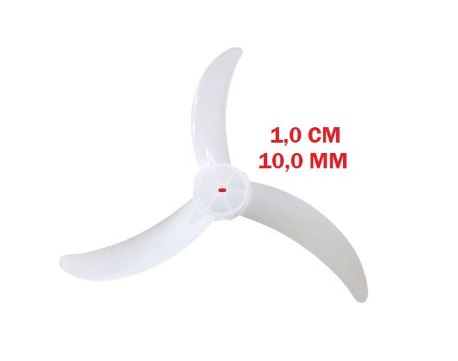 HELICE DE 60CM P/VENTILADOR TRON 60CM 3PAS COR BRANCA MODELO SLIM ATUAL - PONTA REDONDA EIXO 10,0MM C/TRAVA TRASEIRA *FIXADA SOB/PRESSAO - foto 1 de 3