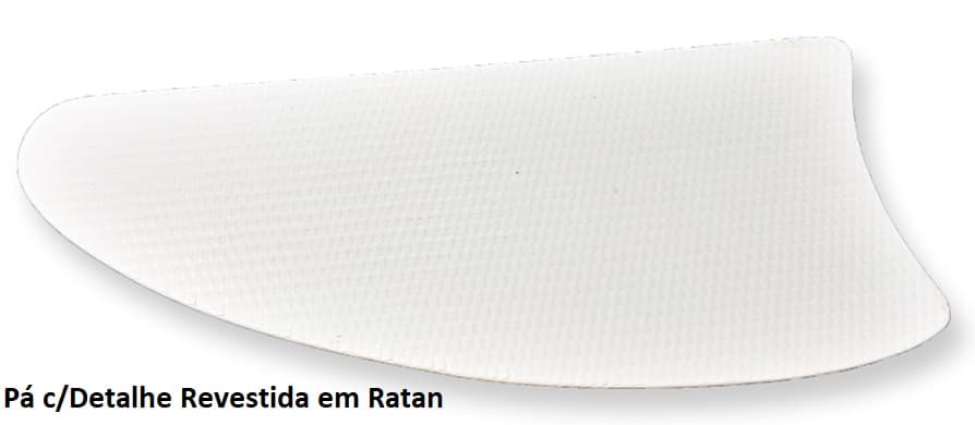 PÁ HÉLICE P/VENTILADOR DE TETO RATAN 0-FUROS MDF FACÃO IRIS BRANCA -*VENDIDA P/UNIDADE- S/FURAÇÃO SERVE P/VÁRIOS MODELOS DE VENTILADORES (VOLARE, VENT - foto 1 de 3