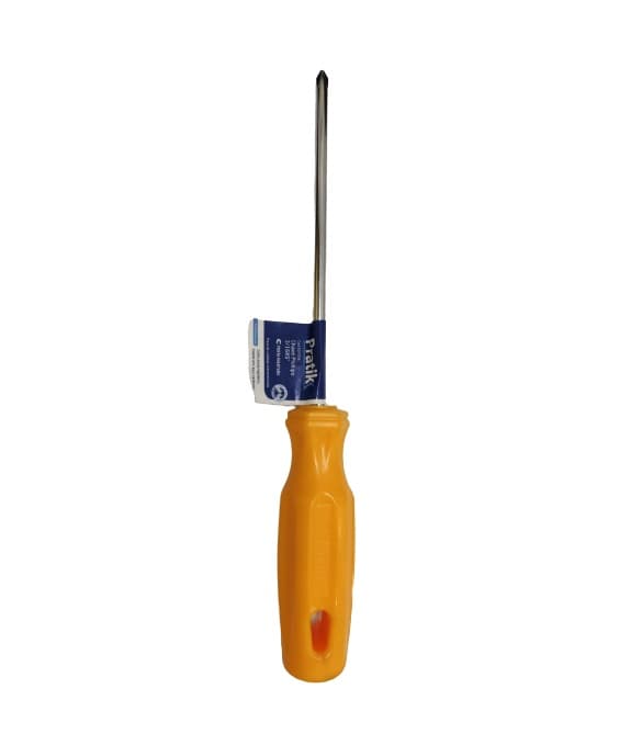 CHAVE PHILLIPS 125MM 3/16X5P AçO CARBONO PONTA IMANTADA - CABO AMARELO - PRATIK - foto 1 de 4