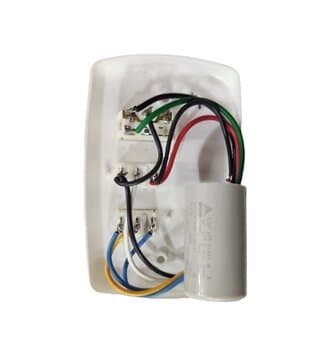 CHAVE P/VENTILADOR DE TETO VENTI-DELTA NEW LIGHT 110V07,5UF 3,0+4,5MF) 3VEL C/REVERSÃO 1-TECLA P/LUZ - ORIGINAL - LATINA - AIR DESIGN