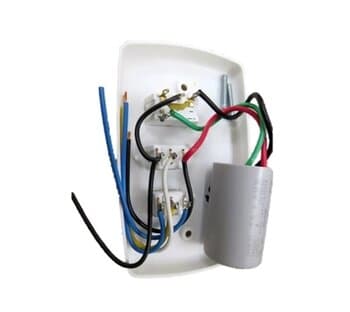 CHAVE P/VENTILADOR DE TETO 3-VEL CAP-08,5UF 2,5+6,0UF - 1-TECLA LUZ - LOREN SID M3 - TRON AVENTADOR LYKAN MARBELA - LATINA 127V