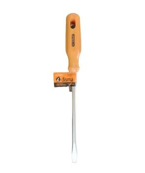 CHAVE DE FENDA 200MM 3/8 X 8" ACO CARBONO - CABO LARANJA - DISMA