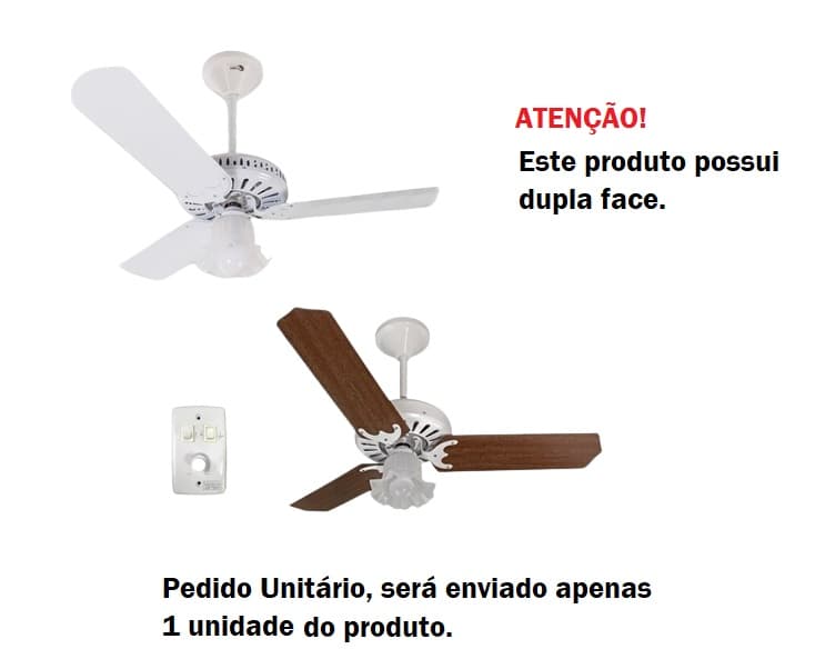 VENTILADOR DE TETO VENTMAR TULIPA-1FLOR SUPER CICLONE 110V10,0UF 130W TROPICAL BRANCO 3PAS MDF DUBLE BCA/MOGNO CHAVE ROTATIVA - CONSUMO A/B - foto 1 de 3