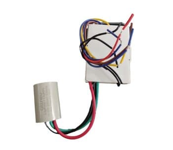Modulo Receptor Controle Remoto Ventilador ALISEU 220V04,0UF Duo Geo Inspire Jet Nano Tech Slim Smart Tradicional Wave - P/Kit IC55 CAP.3F 2,5+1,5mF