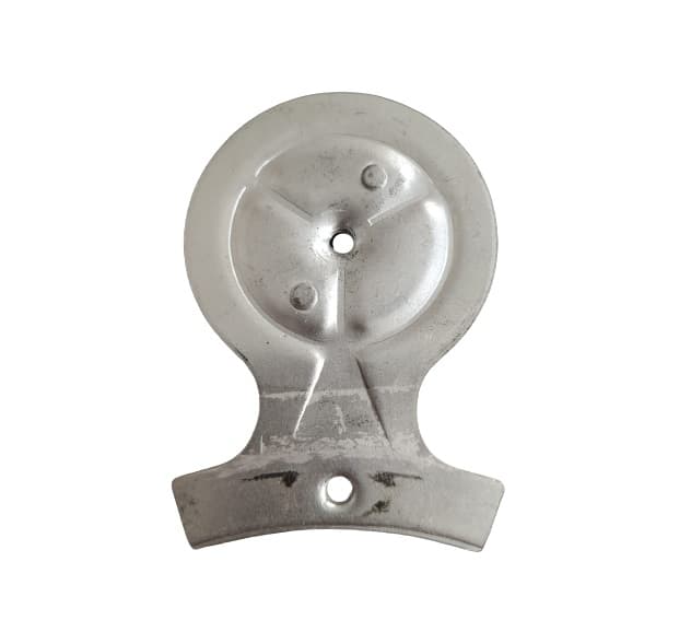 GARRA SUPORTE DE PÁ HÉLICE VENTILADOR DE TETO ARGE/LOREN SID COR ZINCADA - GARRA C/1-FURO - *VENDIDA P/UNIDADE *SEM ARRUELA DE BAIXO - foto 1 de 2