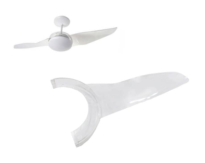 PA HELICE P/VENTILADOR DE TETO ALISEU DUO - PLÁSTICA CRISTAL - ALISEU DOUBLE - *VENDIDA P/UNIDADE - foto 1 de 3