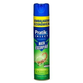 INSETICIDA MATA ESCORPIÃO SPRAY AEROSOL 450ML - PRATIK INSECT MATA ESCORPIAO 450ML