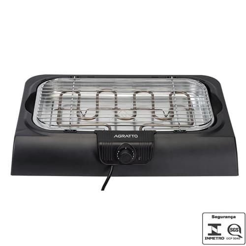 ASSADOR CHURRASQUEIRA GRILL ELÉTRICA PORTÁTIL 110VOLTS 1800WATTS - MR.CHEFF AGRATTO CH2-01 - foto 1 de 3