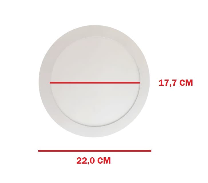 LUMINÁRIA PLAFON PAINEL LED EMBUTIR RD22,0CM P/VENTILADOR DE TETO DELTA LUNIK ONE LOFT VINTAGE, RIOPRELUSTRES LUX2008 - 18W6500KBIV BRANCA B/BRANCA - foto 1 de 4