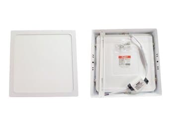 LUMINÁRIA PLAFON PAINEL LED SOBREPOR QD22,5CM P/VENTILADOR DE TETO - 18W6500KBIV BRANCA B/BRANCA - AVANT ALTA POTÊNCIA C225XL225X35MM