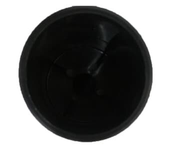 CARENA ACABAMENTO DA HASTE TUBO PLÁSTICO COR PRETA - P/VENTILADOR DE TETO LOREN SID - KIT C/2PEÇAS QUE SE ENCAIXAM