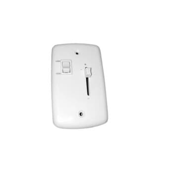 CHAVE P/VENTILADOR DE PAREDE ARGE DELTA LOREN SID - CONTROLE DE VELOCIDADE BIV DESLIZANTE C/TECLA LIGA/DESLIGA - ESP.4X2 BRANCO