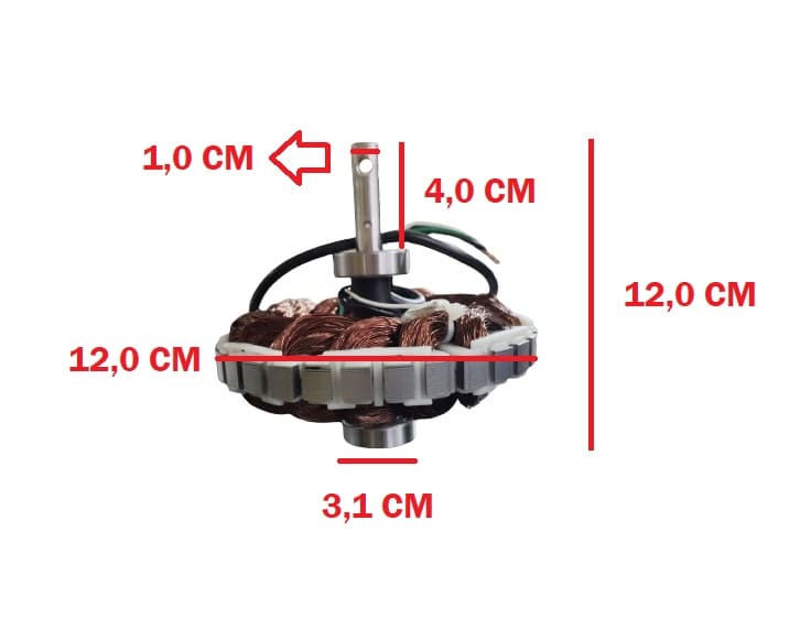 ESTATOR BOBINADO MOTOR VENTILADOR TETO LOREN SID M3 110V - MODELOS M3 - USAR C/CAP.08,5UF* - foto 1 de 6