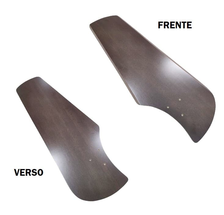 PÁ HÉLICE P/VENTILADOR DE TETO VENTI-DELTA LOFT - COR MARROM/TABACO - LINHA DECORATIVE - *VENDIDA P/UNIDADE - foto 1 de 3