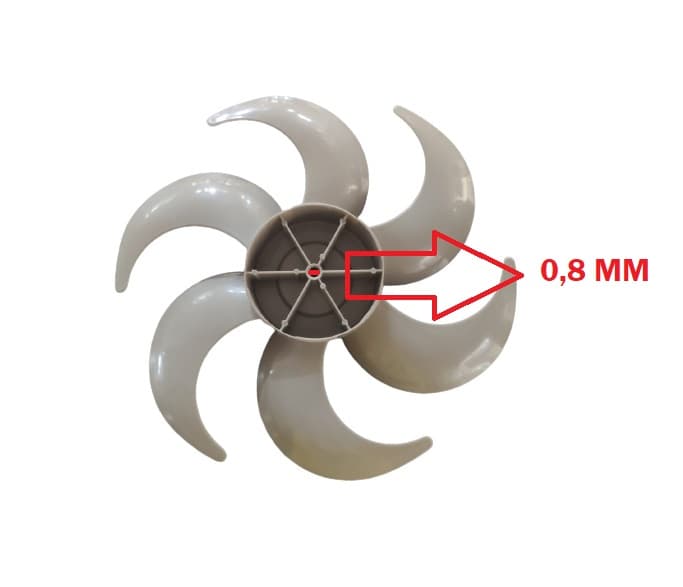HELICE DE 30CM P/VENTILADOR BRITANIA 6PAS CINZA E08MM PML DIANTEIRA S/TRAVA TRASEIRA - B30 BVT310 PROTECT 30 SIX TURBO / MONDIAL PREMIUM - foto 1 de 4