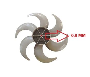HELICE DE 30CM P/VENTILADOR BRITANIA 6PAS CINZA E08MM PML DIANTEIRA S/TRAVA TRASEIRA - B30 BVT310 PROTECT 30 SIX TURBO / MONDIAL PREMIUM