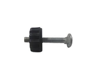PARAFUSO P/FIXAR VENTILADOR DE PAREDE - KIT BORBOLETA C/PORCA E CAPA PLASTICA REDONDA ESTRIADA - COR PRETA - VENTI-DELTA